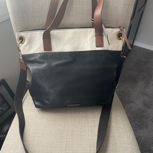 FOSSIL leather Tote Bag